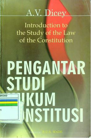 PENGANTAR STUDI HUKUM KONSTITUSI